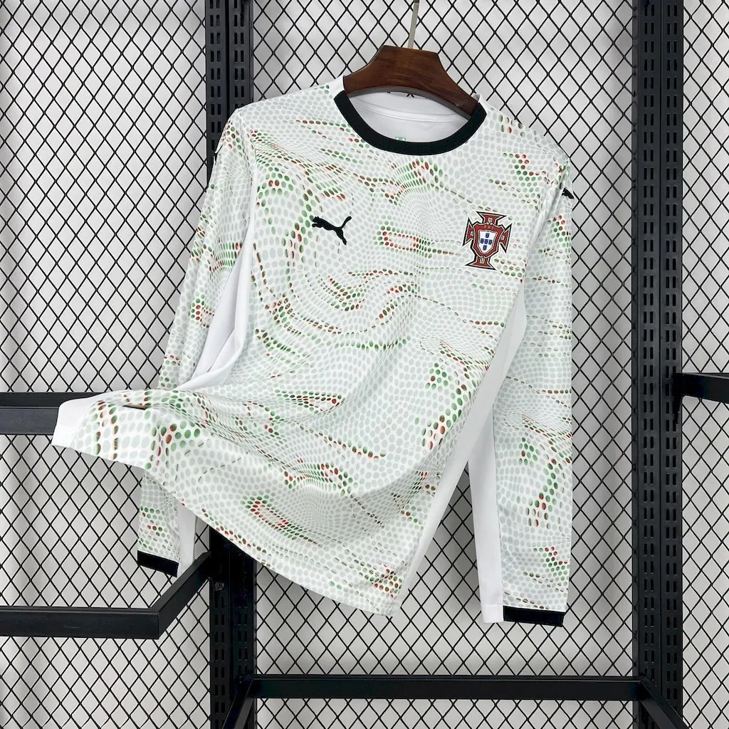2025 Portugal Away Long Sleeve Shirt Football Uniform AAAAJersey Dropship Yupoo 5