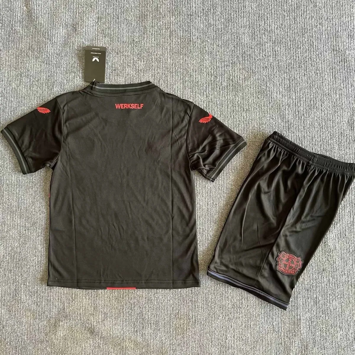 23-24 Bayer 04 Leverkusen Home Kid Kits Youth Apparels AAAAJersey Wholesale Yupoo 1