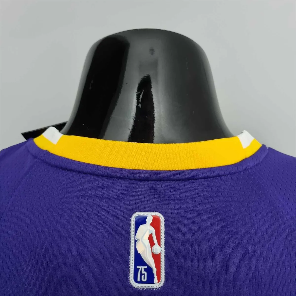 75th Anniversary James #23 Los Angeles Lakers Jordan Purple NBA Jersey 2