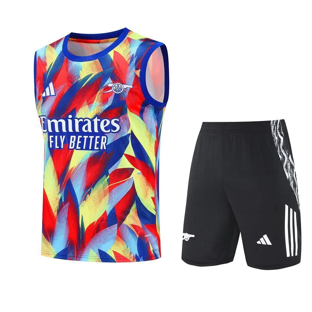 25-26 Arsenal Pre-Match Training Kits Football Vest Suits 6