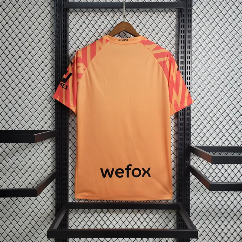 23-24 AC Milan Goalkeeper Orange Size S-XXL Soccer Jersey 4