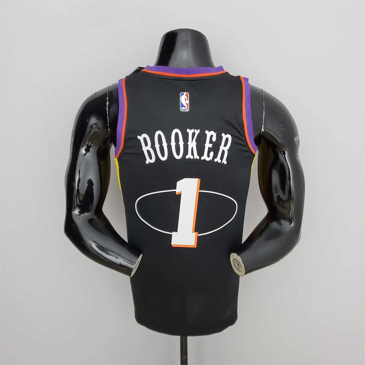 2022 Season Booker #1 Suns City Edition Black NBA Jersey 8
