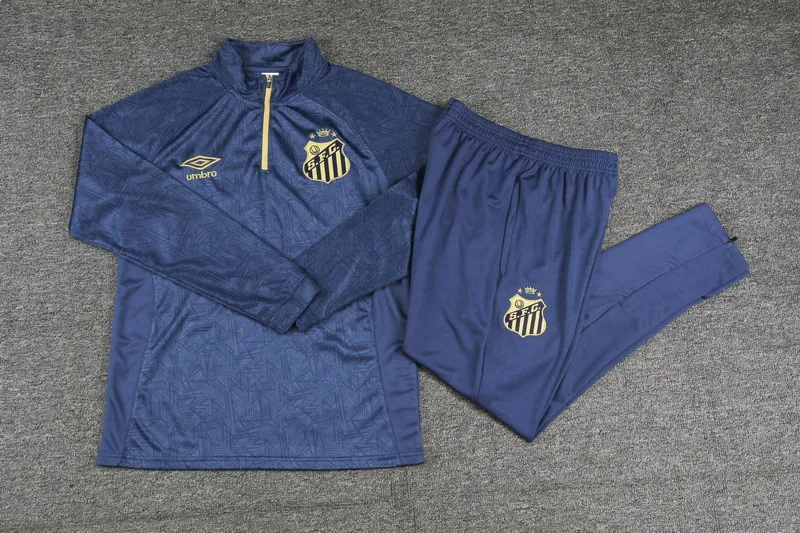 24-25 Santos Long Sleeve Training Suit Football Shirts 1