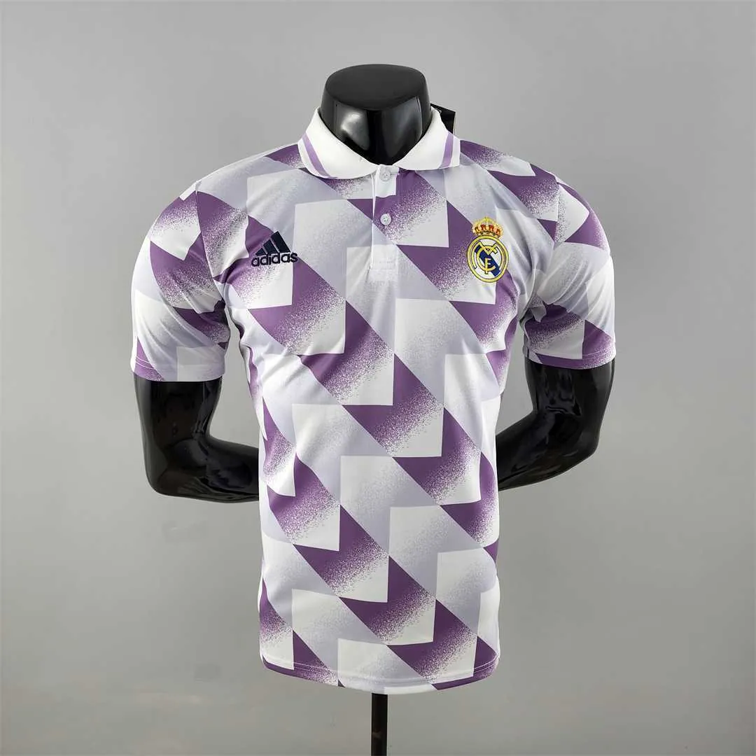 22-23 Real Madrid POLO purple-white 8