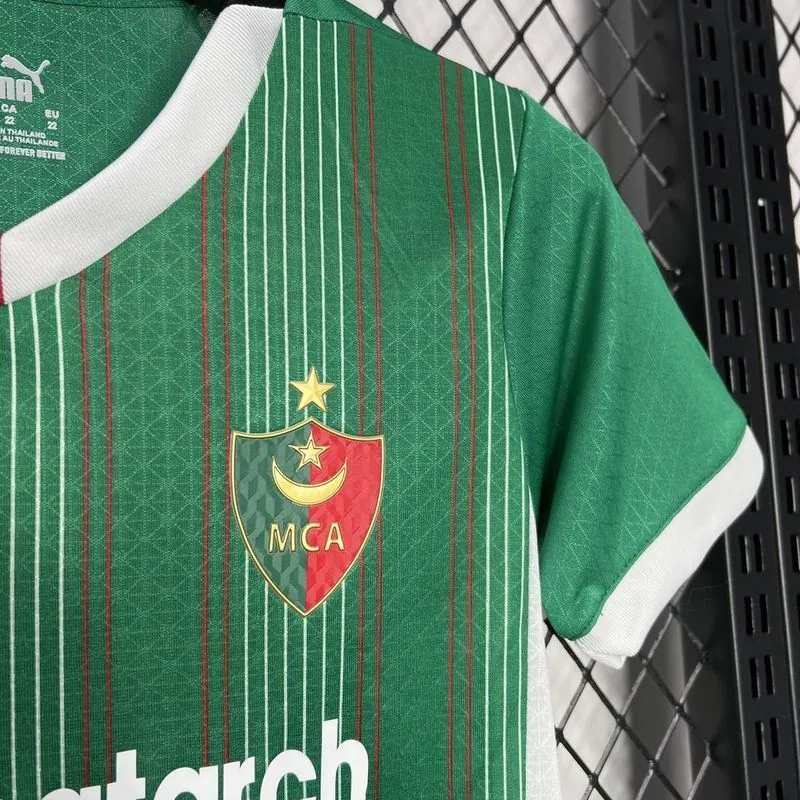 24-25 MC Algiers Home Kid Kits Youth Apparels Football AAAAJersey Yupoo 2