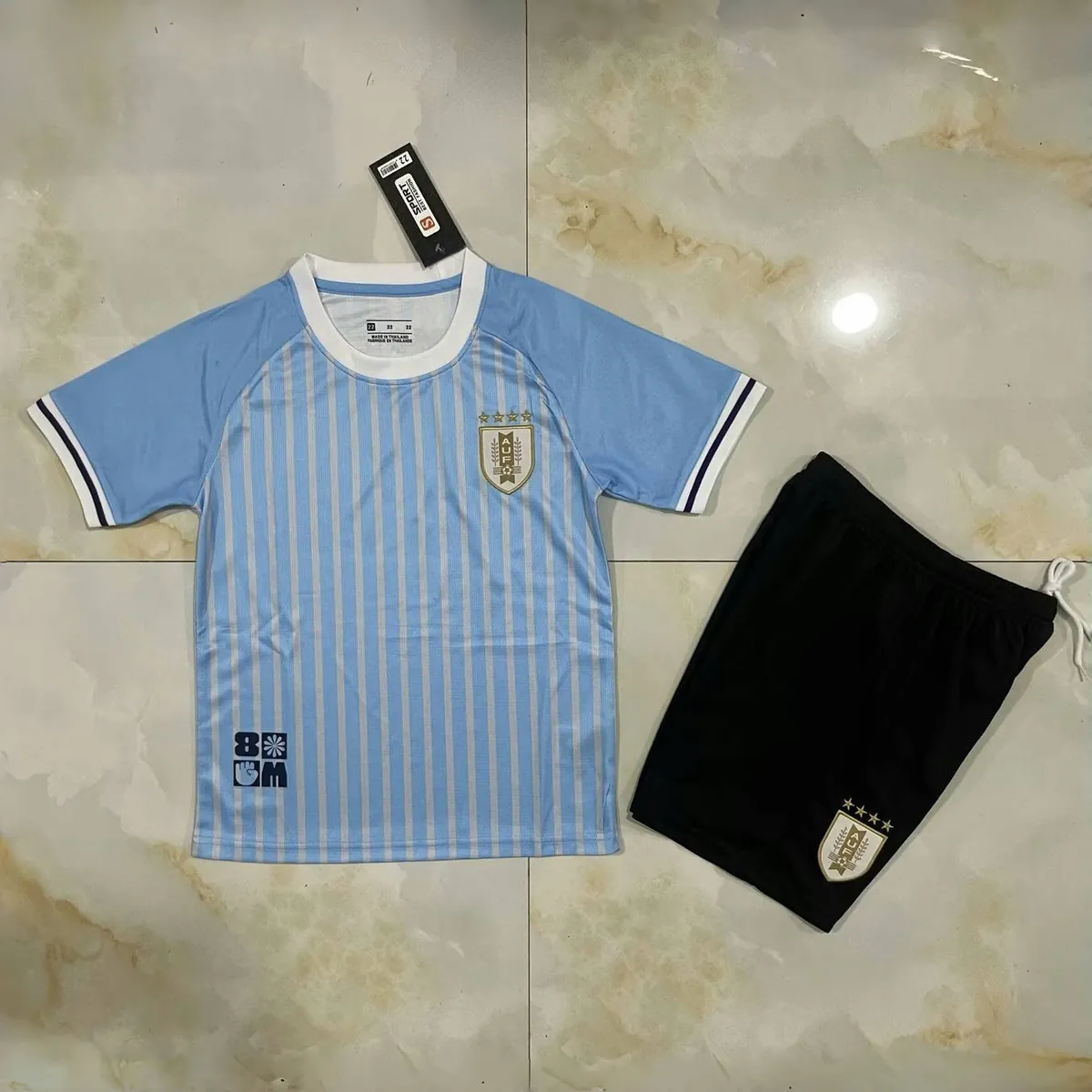 2024 Uruguay Home Kid Kits Youth Apparels AAAAJersey Wholesale Yupoo 2