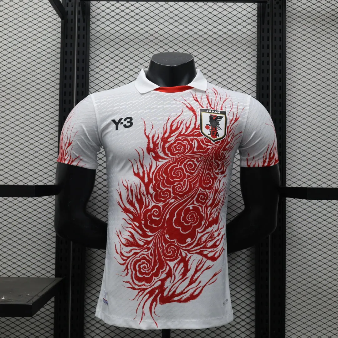 2024 Japan Y3 Hat Trick with Its Fiery Special Edition Player Version Shirt 3