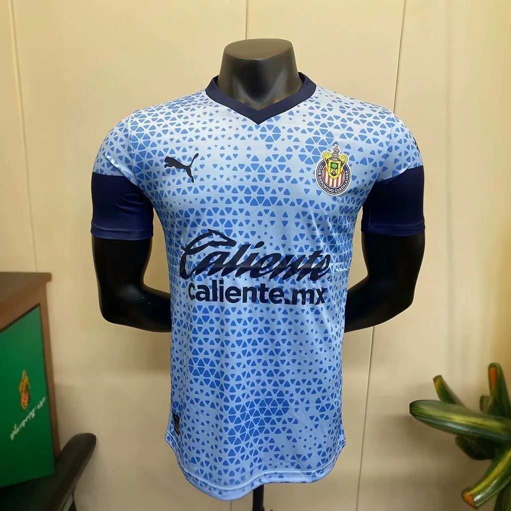 23-24 Chivas Guadalajara Training Kit Blue Player Version Soccer Jerseys Yupoo 3