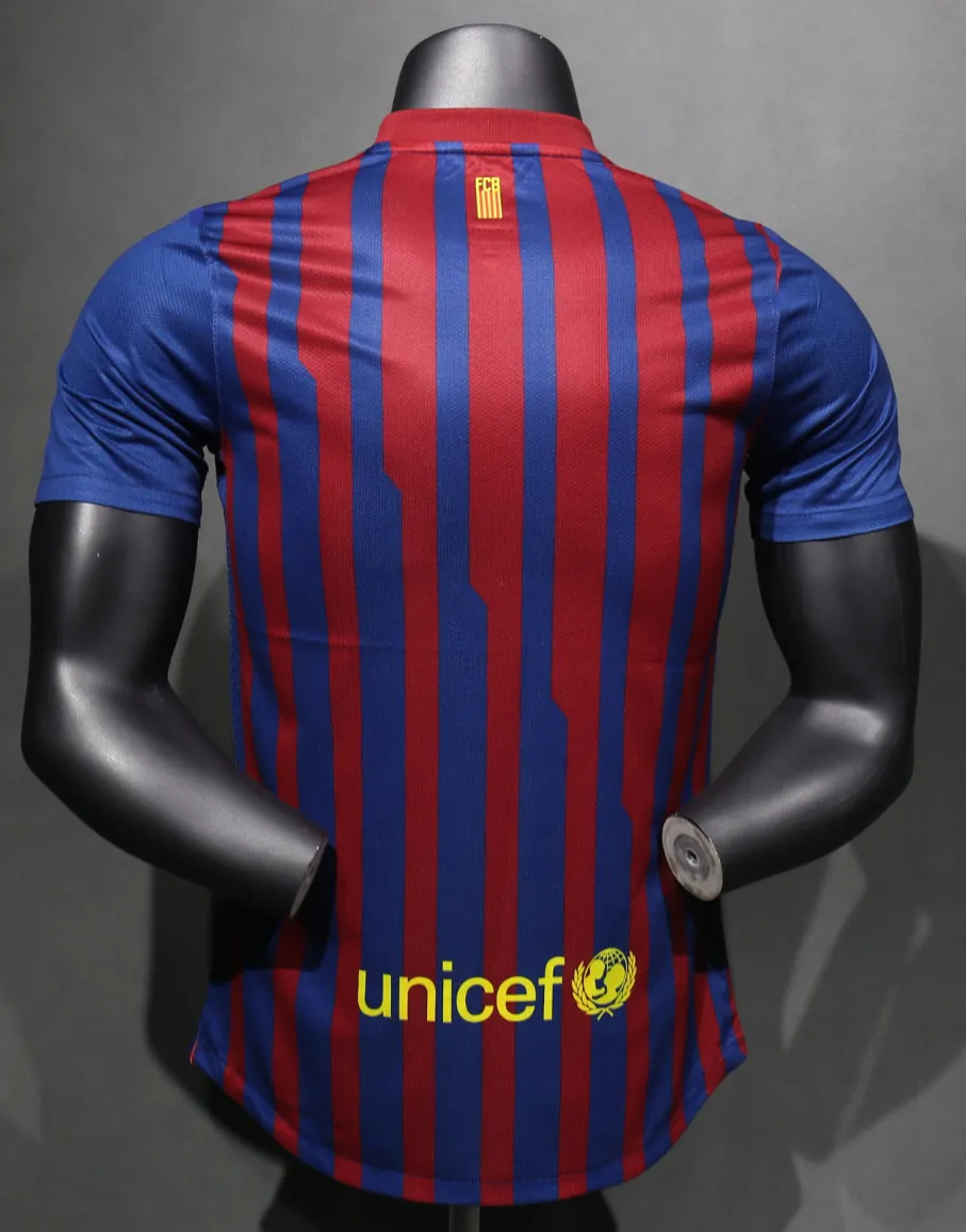11-12 Barcelona Home Retro Kit Vintage Player Version Shirt AAAAJersey Dropship Yupoo 5