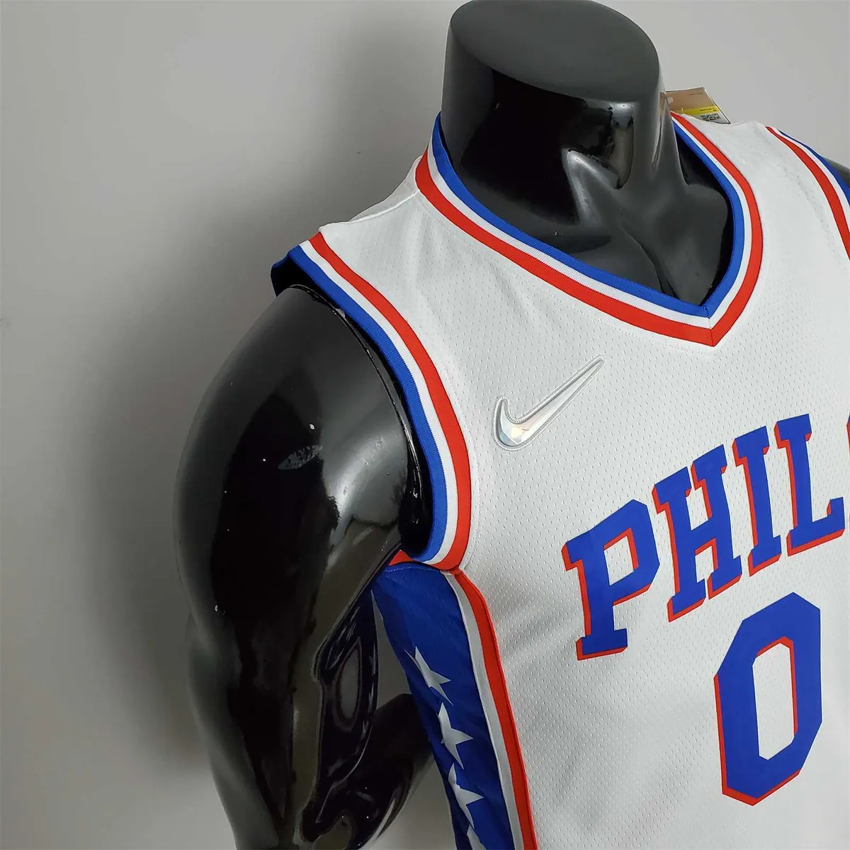 75th Anniversary Philadelphia 76ers MAXEY#0 White NBA Jersey 3