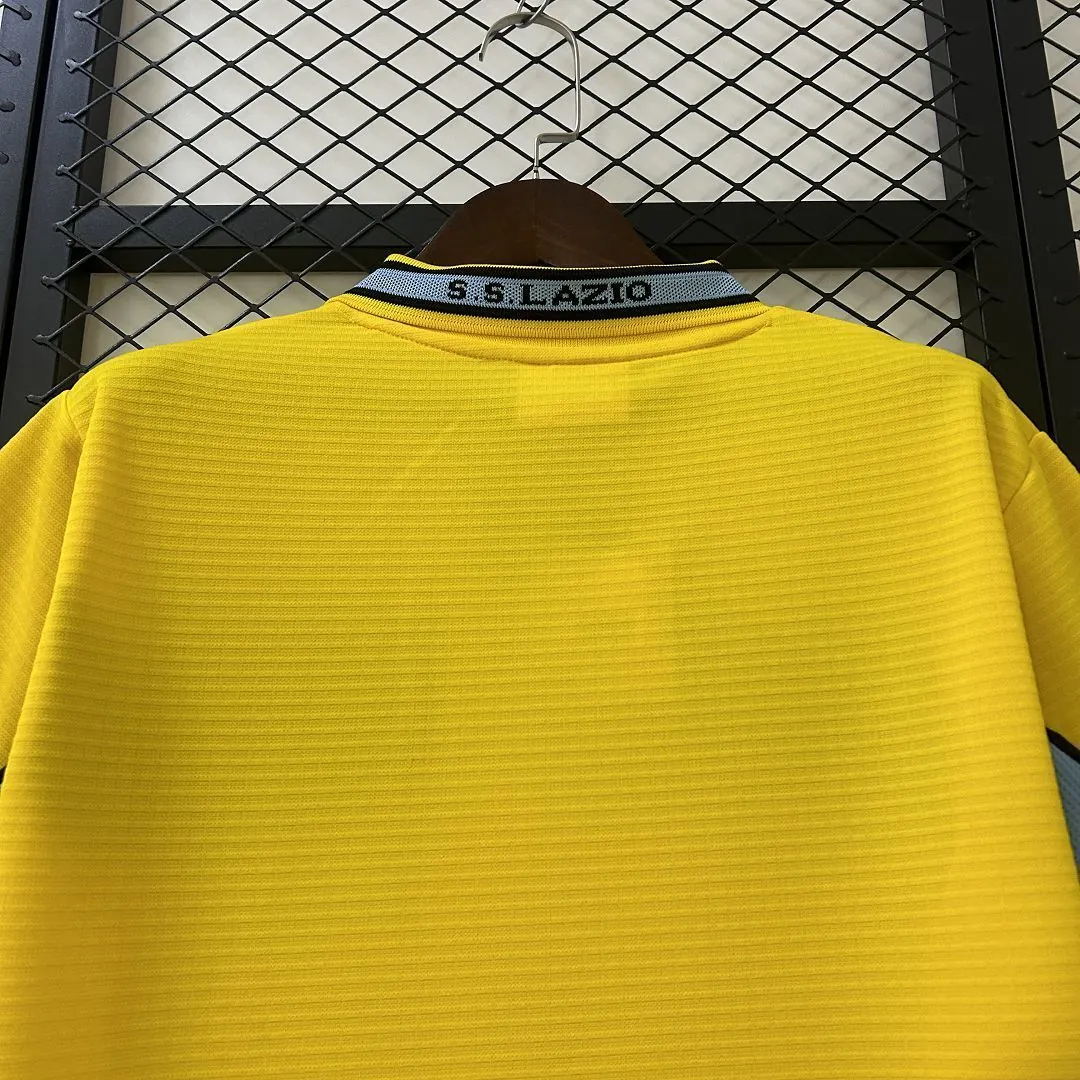 98-99 Lazio Yellow Retro Kit Vintage Shirt AAAAJersey Dropship Yupoo 8