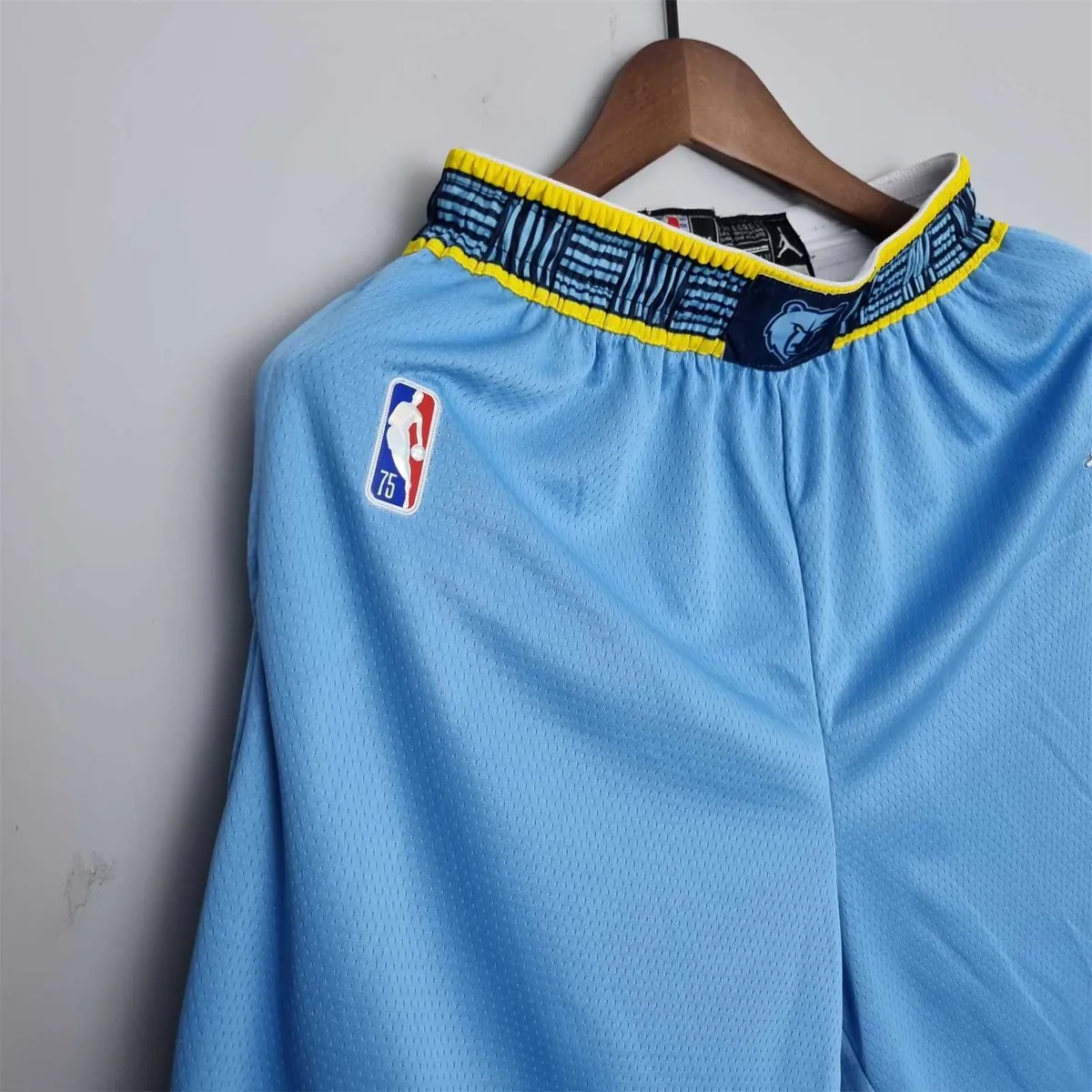 75th Anniversary Memphis Grizzlies Jordan Edition Blue Shorts NBA 4