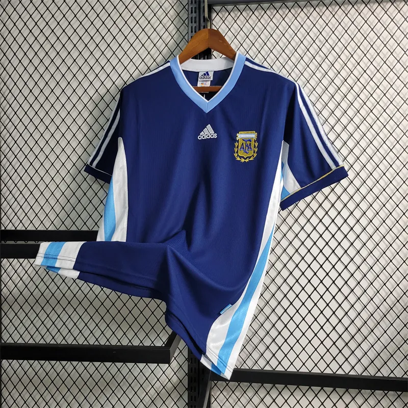 1998 Retro Argentina away size S-XXL Soccer Jersey 5