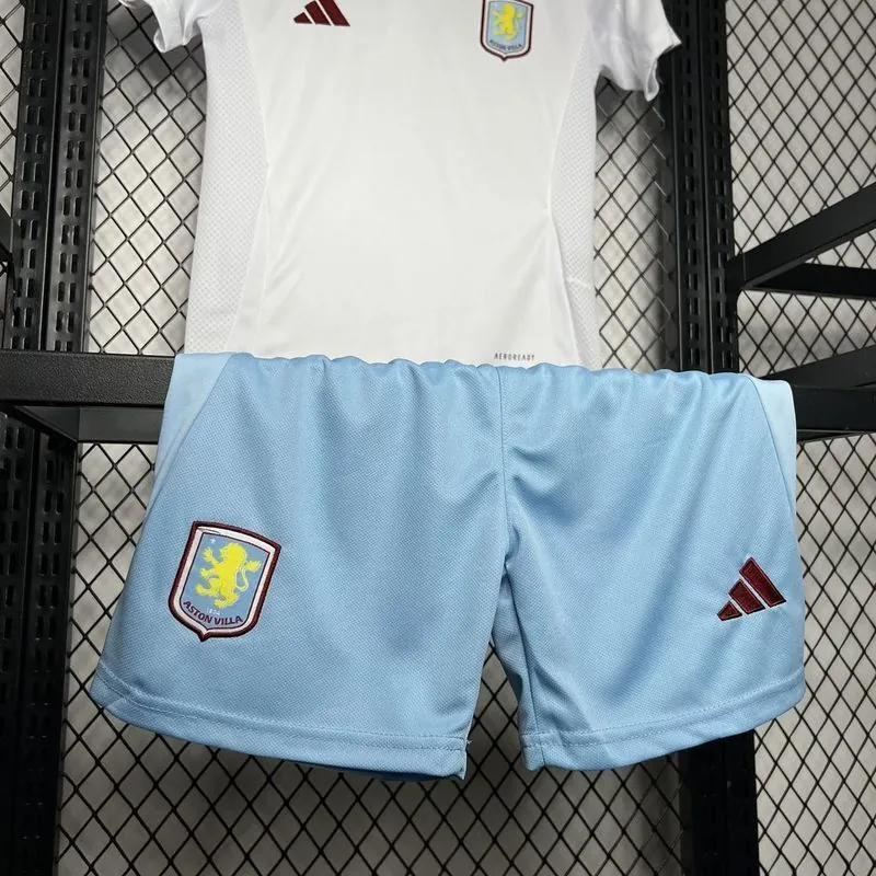 24-25 Aston Villa Away Kid Kits Youth Apparels Football AAAAJersey Yupoo 1