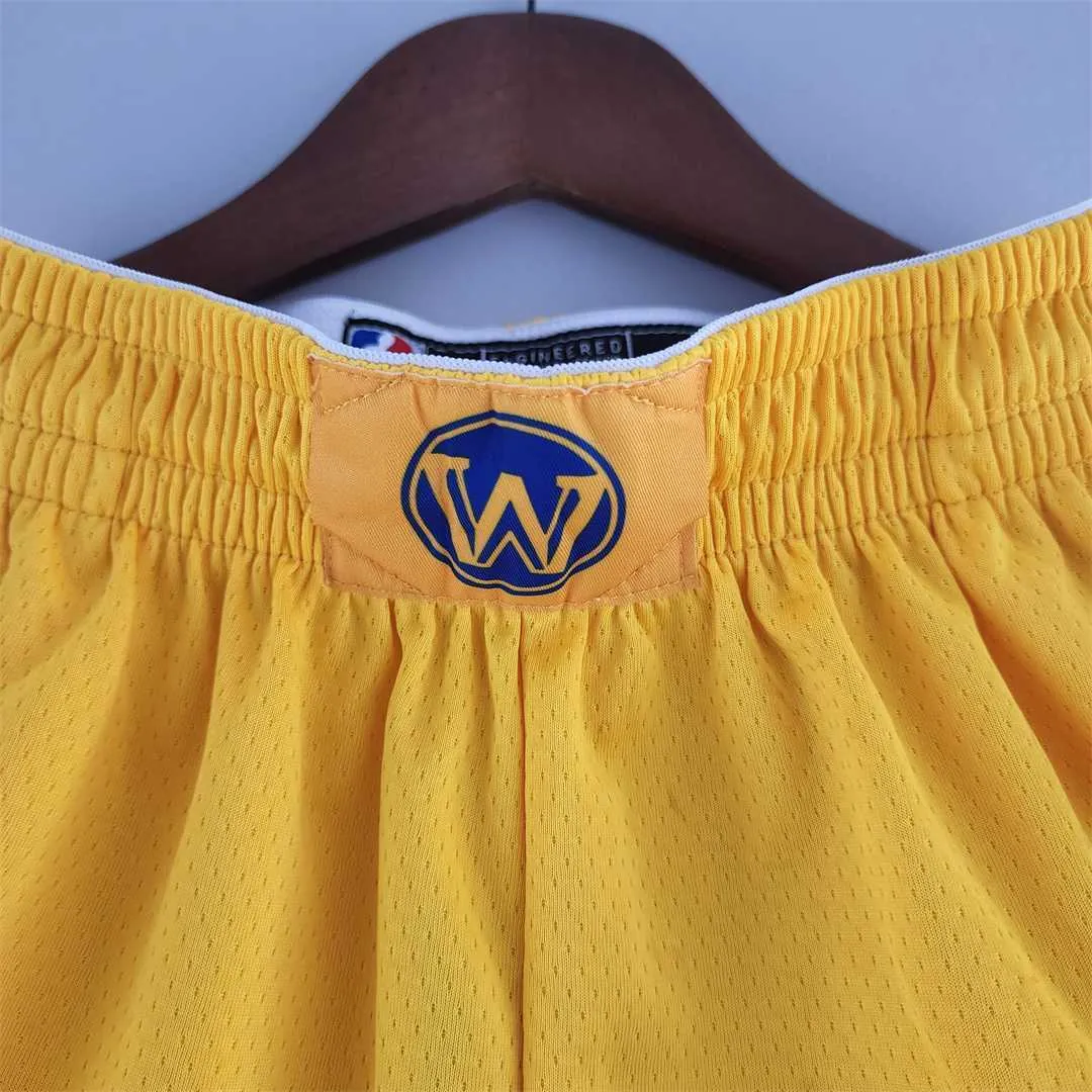 Golden State Warriors Air Jordan NBA Shorts Yellow 2