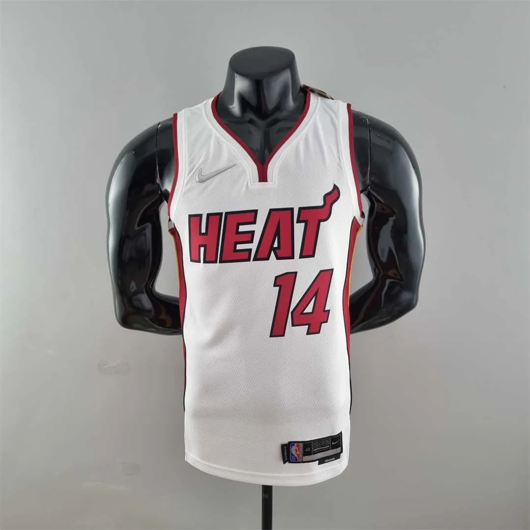 75th Anniversary Miami Heat HERRO#14 White NBA Jersey 10