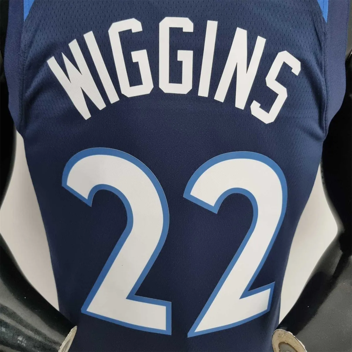 75th Anniversary Minnesota Timberwolves Wiggins #22 Royal Blue NBA Jersey 1