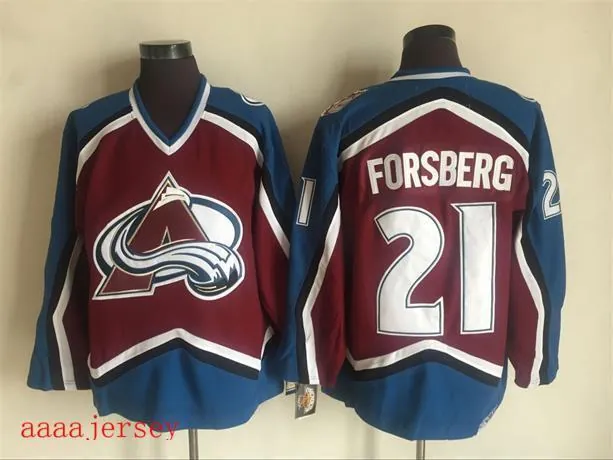 Colorado Avalanche retro ice hockey jersey M-3XL 科罗拉多雪崩队复古冰球服 2