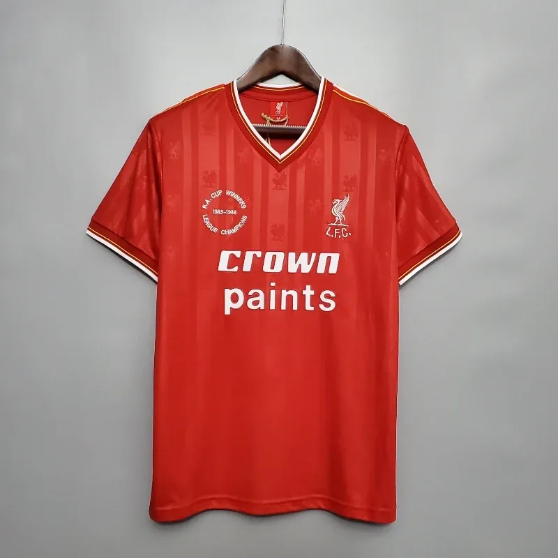 85-86 Retro Liverpool Soccer Jersey Home S-2XL 1