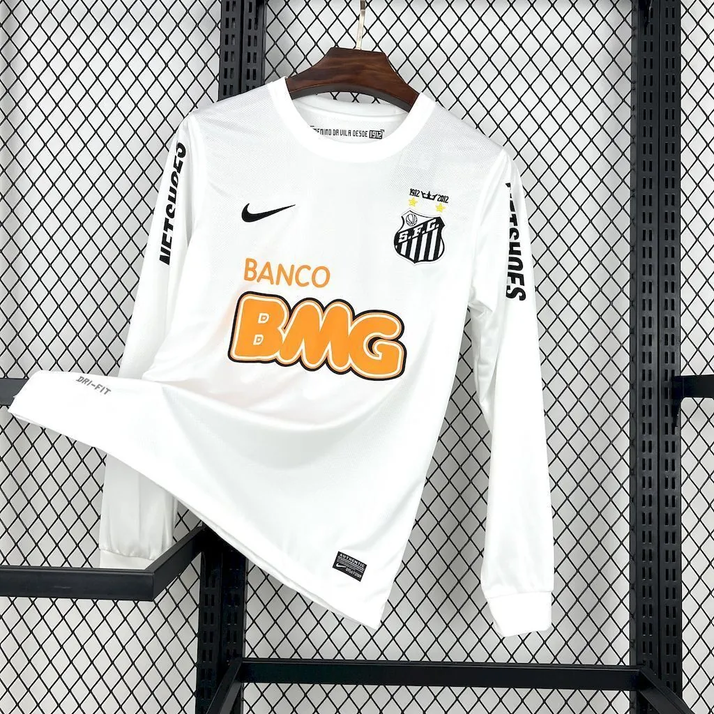 12-13 Santos Home Long Sleeve Retro Kit Vintage Shirt AAAAJersey Supplier Yupoo 6
