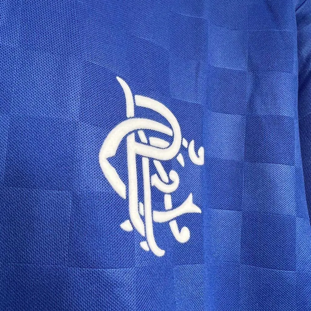 87-90 Rangers Home Retro Kit Vintage Shirt Sport AAAAJersey Yupoo 3