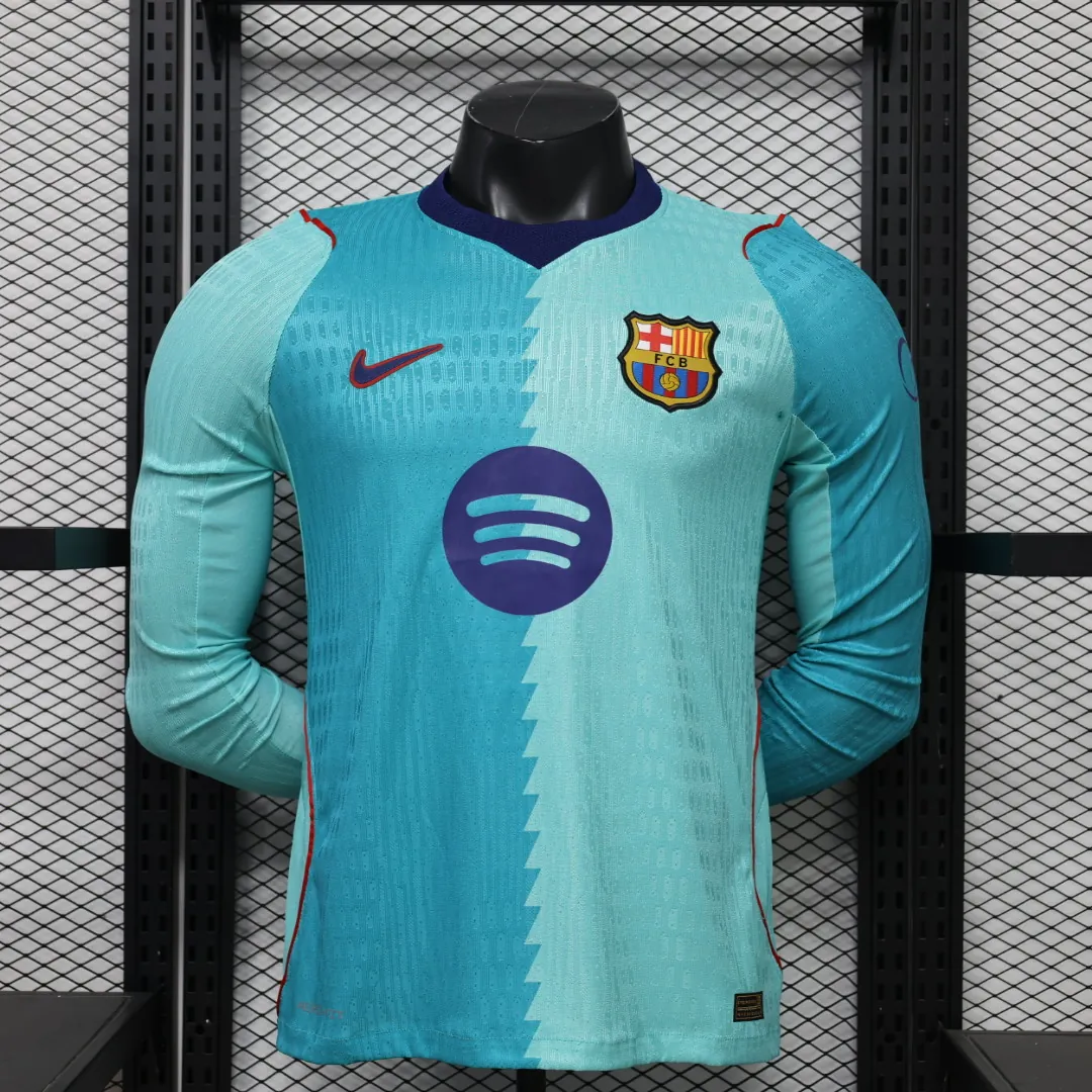 26-27 Barcelona Mens Third Kit Player Version Soccer Long Sleeve Shirt AAAAJersey Supply Yupoo 10 4