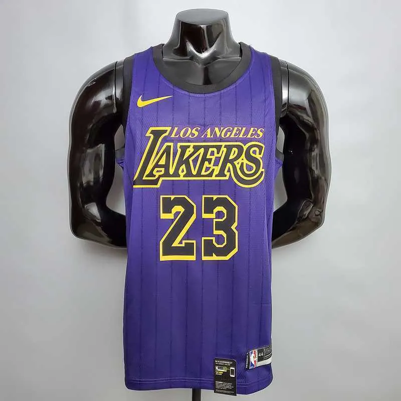 James #23 Lakers Round neck purple 8