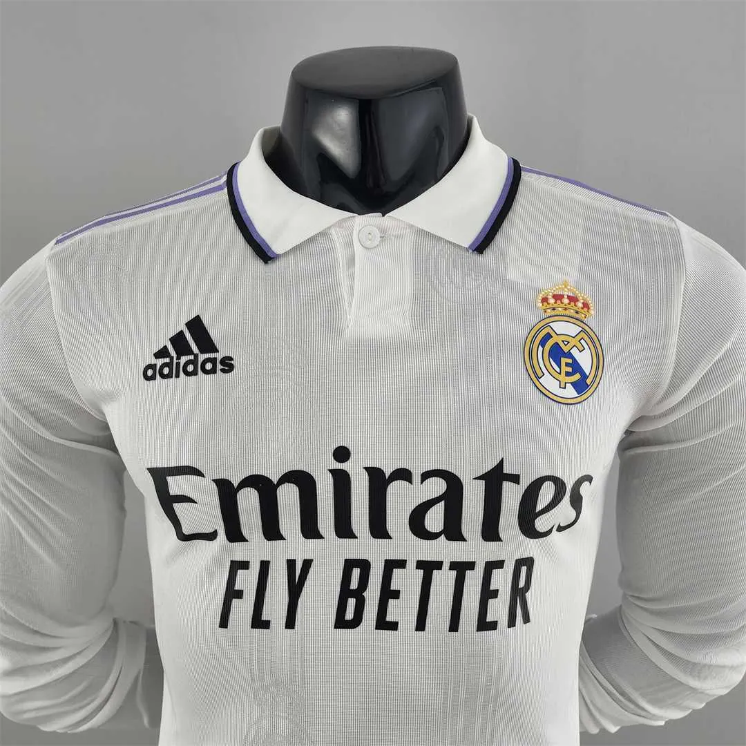 22-23 Real Madrid home long sleeve player version 5