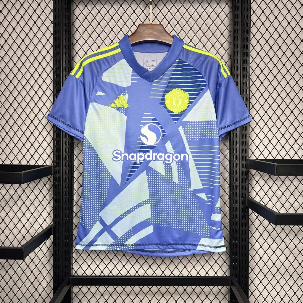 24-25 Manchester United Blue GoalKeeper Kit Soccer Uniforms Soccer AAAAJersey Yupoo 6