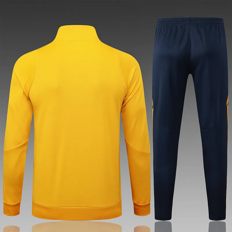 24-25 Boca Yellow Football Tracksuit Long Jacket Suits 2