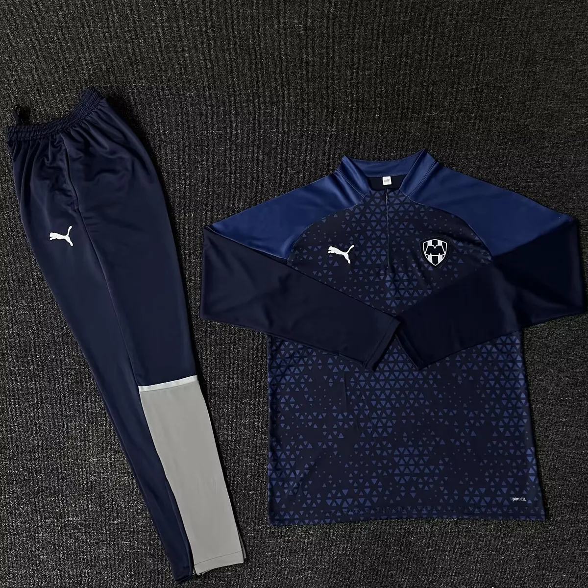 23-24 Rayados Monterrey Long Sleeve Navy Training Suits Soccer Jerseys Yupoo 2
