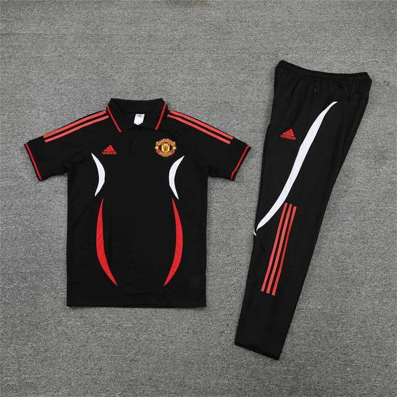 Manchester United Polo black and white-red 19
