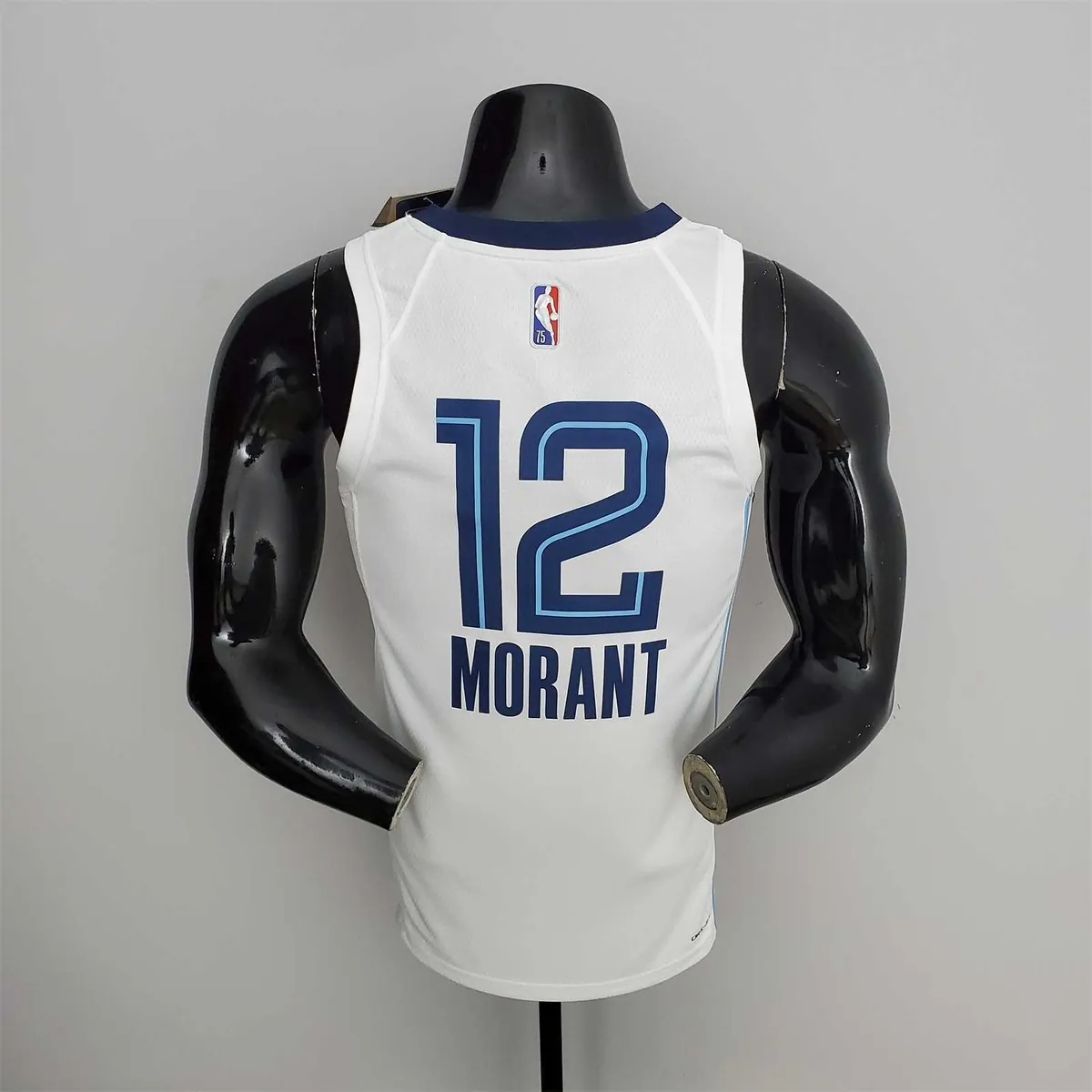 75th Anniversary Memphis Grizzlies MORANT#12 White NBA Jersey 8