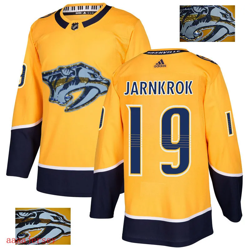 2018 Nashville Predators ice hockey jersey M-3XL 纳什维尔掠夺者队时尚亮片款冰球服 14