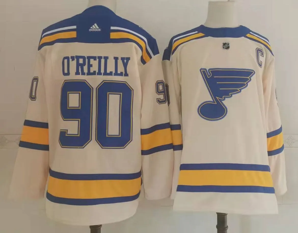 St. Louis Blues ice hockey jersey M-3XL 圣路易蓝调队冰球服 3