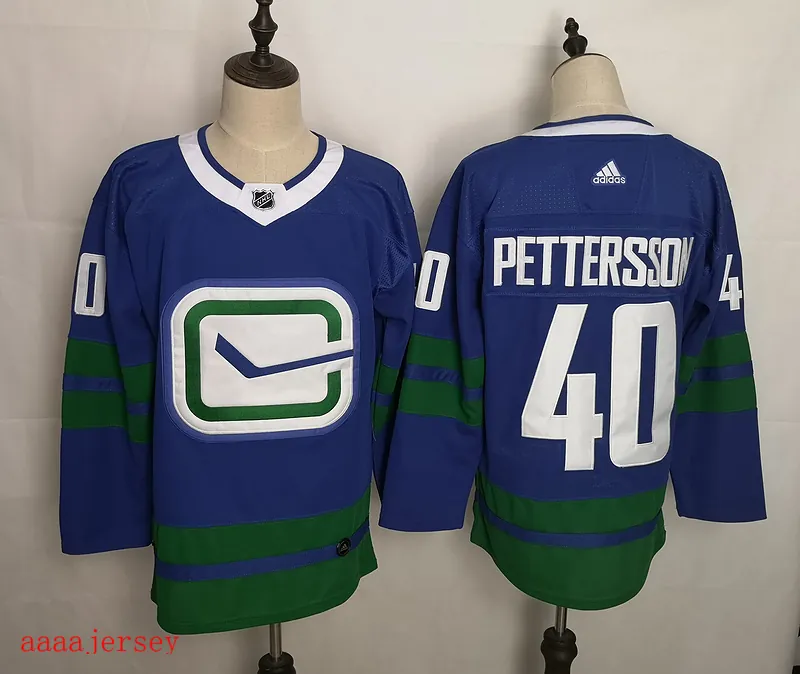 Vancouver Canucks ice hockey jersey M-3XL 温哥华加人队冰球服 1