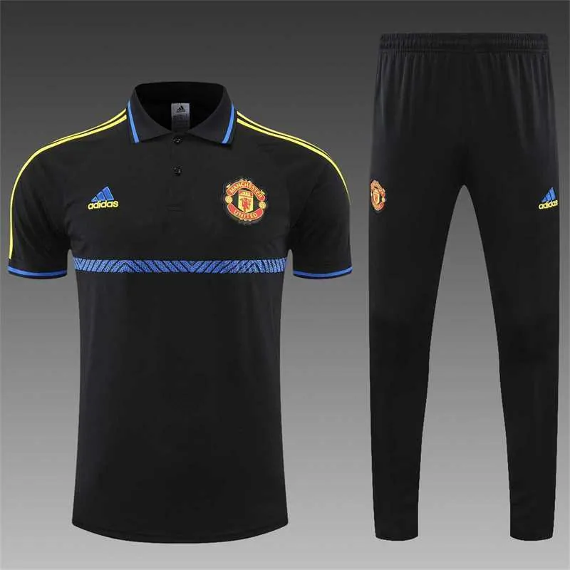 Manchester United Polo black and yellow-three sides 8