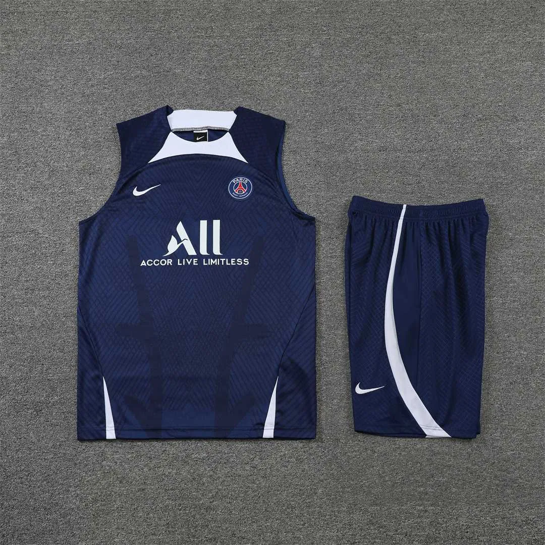 22-23 PSG vest training suit kit dark blue 16