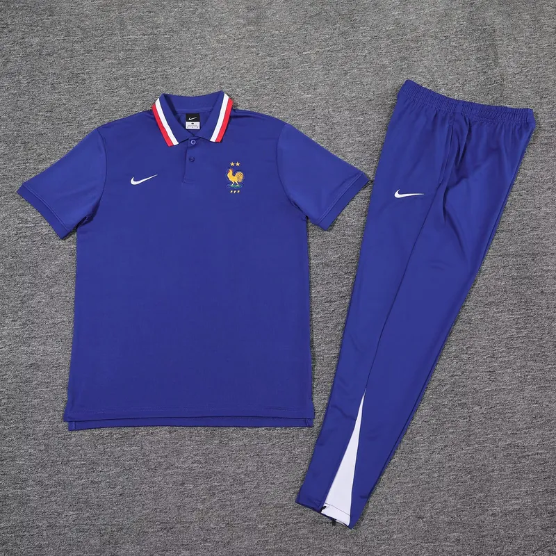 25-26 France Blue Training Polo Kit Soccer AAAAJersey Yupoo 2
