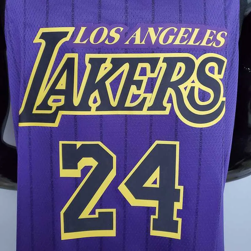 Bryant #24 Lakers Round neck purple 3