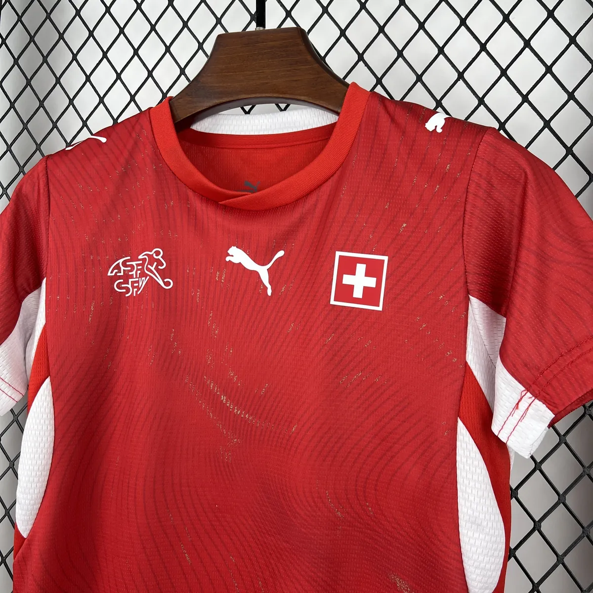 2026 World Cup Switzerland Home Kids Soccer Shirt Kit Fan Version 4