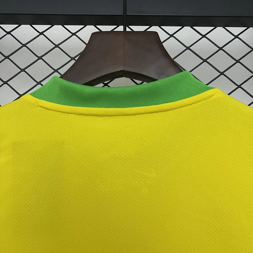 2025 Brazil Home Kid Kits Youth Apparels AAAAJersey Wholesale Yupoo 2