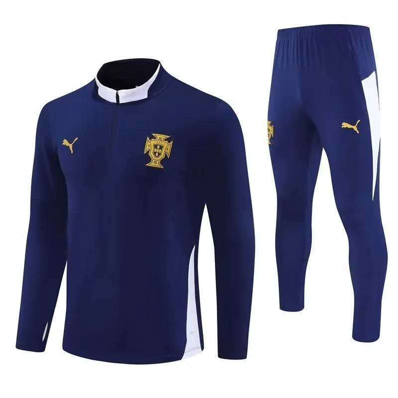 25-26 Portugal Blue Training Kit Soccer AAAAJersey Yupoo 3