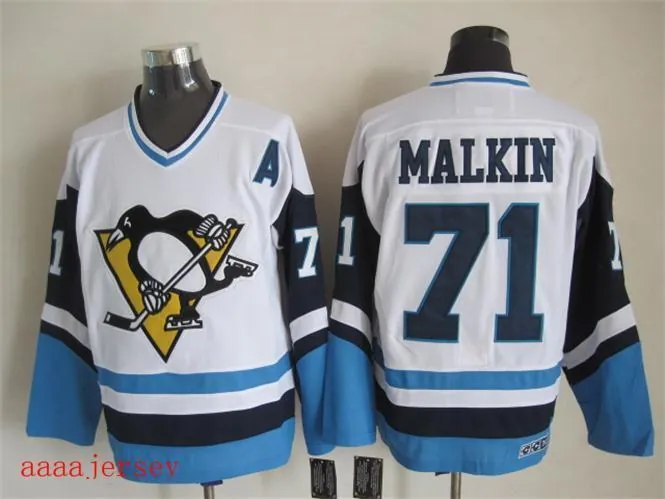Pittsburgh Penguins retro ice hockey jersey M-3XL 匹兹堡企鹅队复古冰球服 2