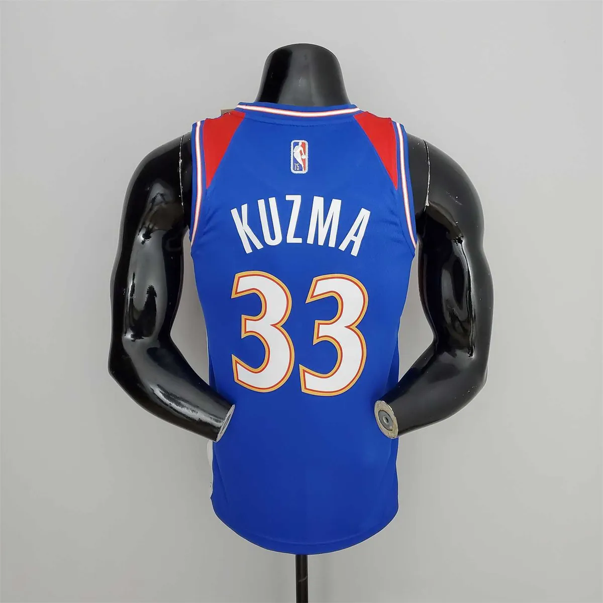 2022 Season Kuzma #33 Talent City Edition Blue Red NBA Jersey 8