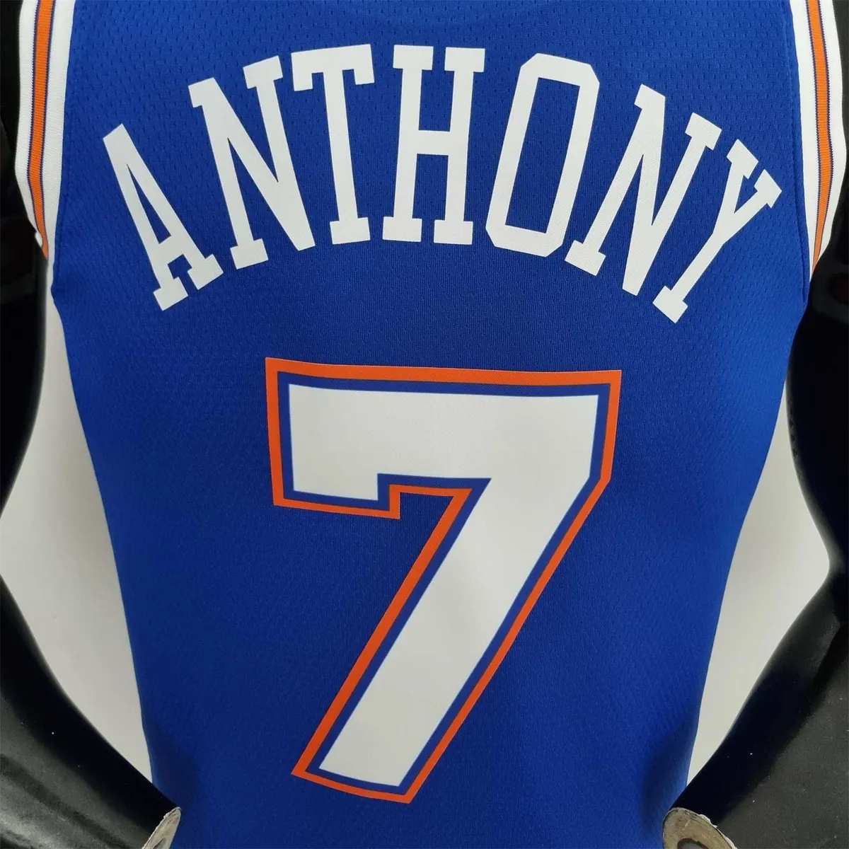 75th Anniversary Anthony #7 New York Knicks Jordan Limited Blue NBA Jersey 7