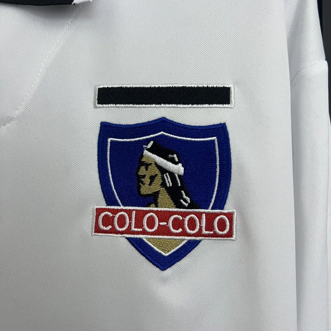 97-98 Colo Colo Home Retro Long Sleeve Kit Vintage Shirt AAAAJersey Dropship Yupoo 1