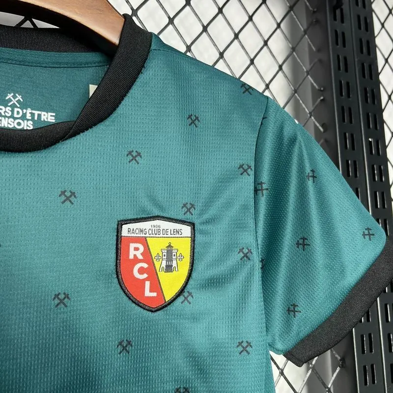 24-25 Lens Away Kid Kits Youth Apparels Football AAAAJersey Yupoo 1