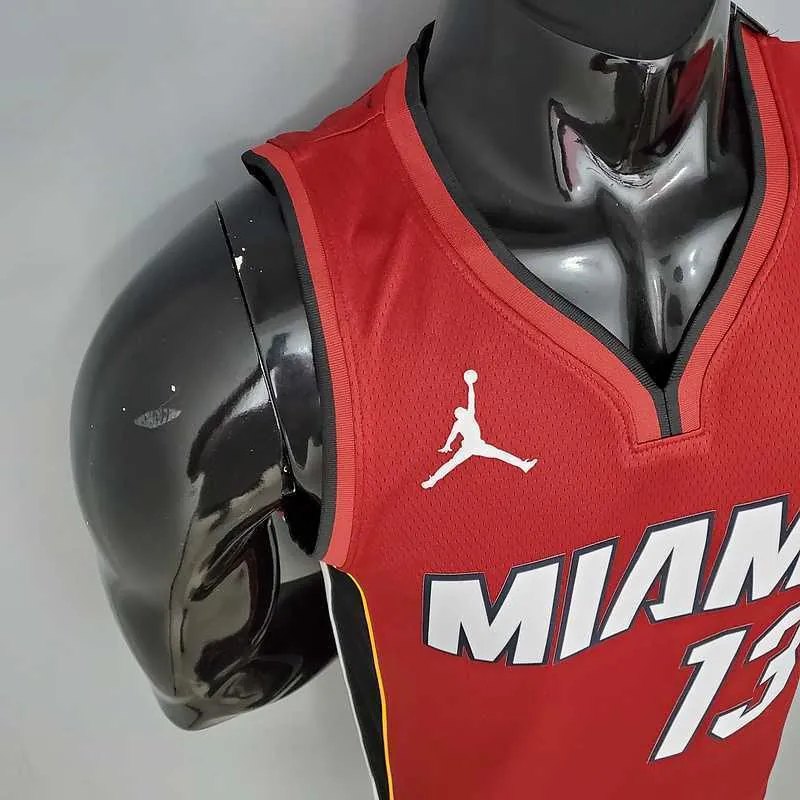New Miami Heat Jordan ADEBAYO#13 Burgundy 7