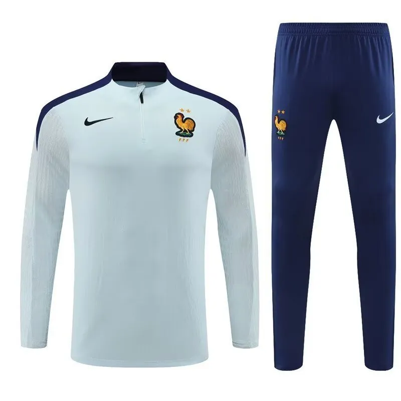2024 France Long Sleeve Training Suit Football Shirts 3
